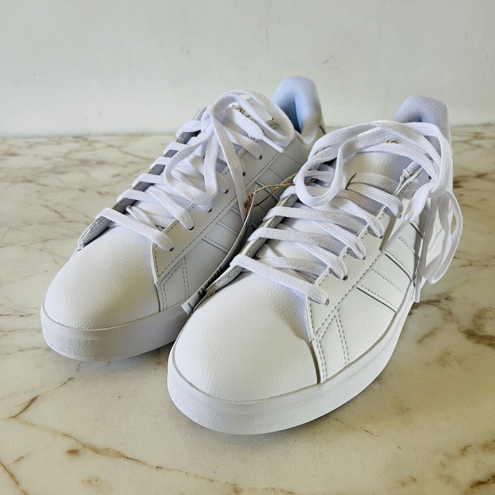 ADIDAS Grand Court Cloudfoam Lifestyle Court Comfort Shoes Cloud White - US 8